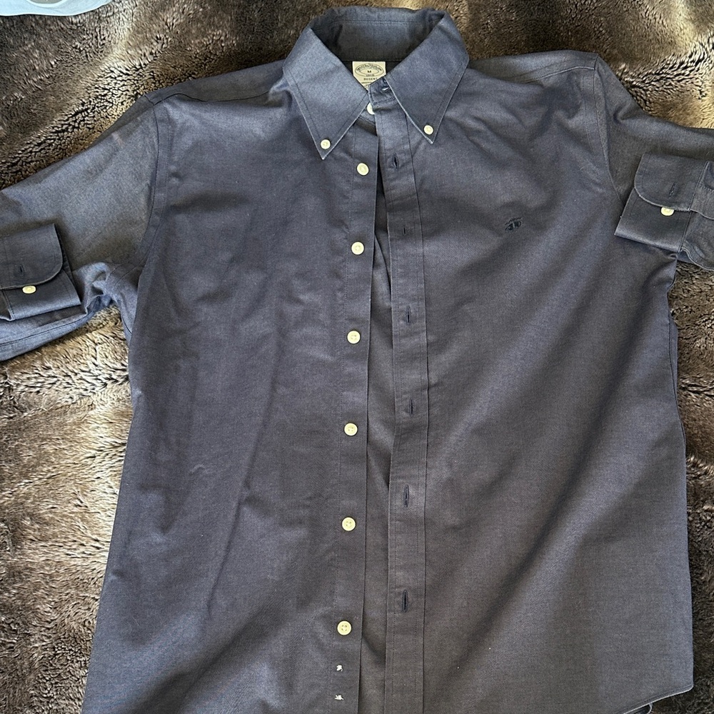 Brooks Brothers Charcoal Button-Down Shirt